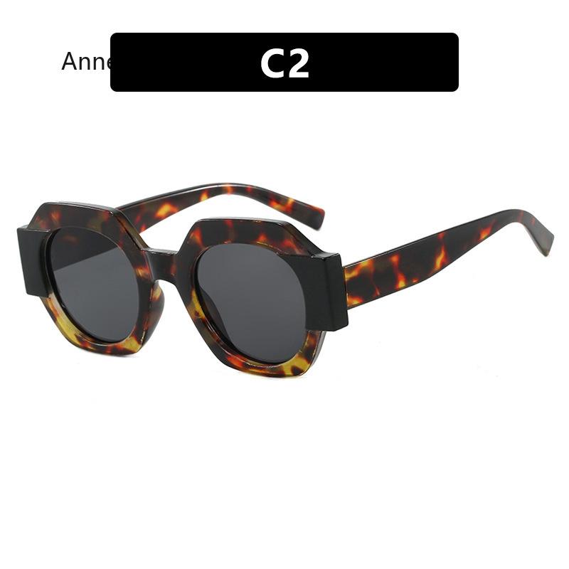 New Fashion Square Sunglasses Woman Vintage Shades  Design Vintage Polygon Sun glasses Female Tourism Glasses Lady Oculos