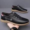 2025 new men's leather shoes spring casual men's shoes soft-soled casual one-pedal casual shoes factory