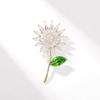Sunflower Brooch Design Light Luxury Versatile Suit Pin Women's Anti-light Fixed Brooch Accessories