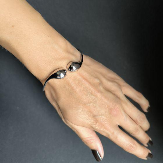 Серебряный браслет с без камней, вес изделия 15,18 гр (2185543)