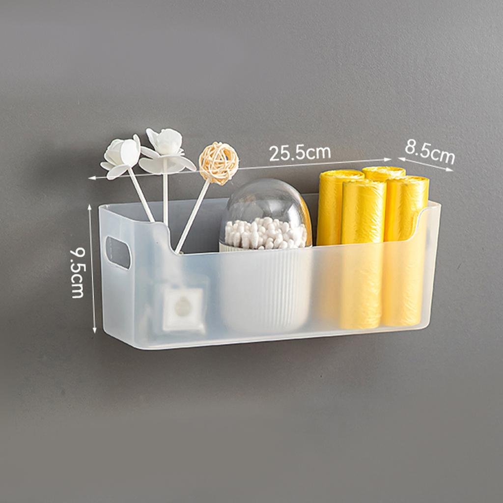 WORTHBUY Multifunctional Punch Free Wall Mounted Hair Dryer Storage Box,Cosmetic Cleaning Supplie Storage Organizer For Bathroom