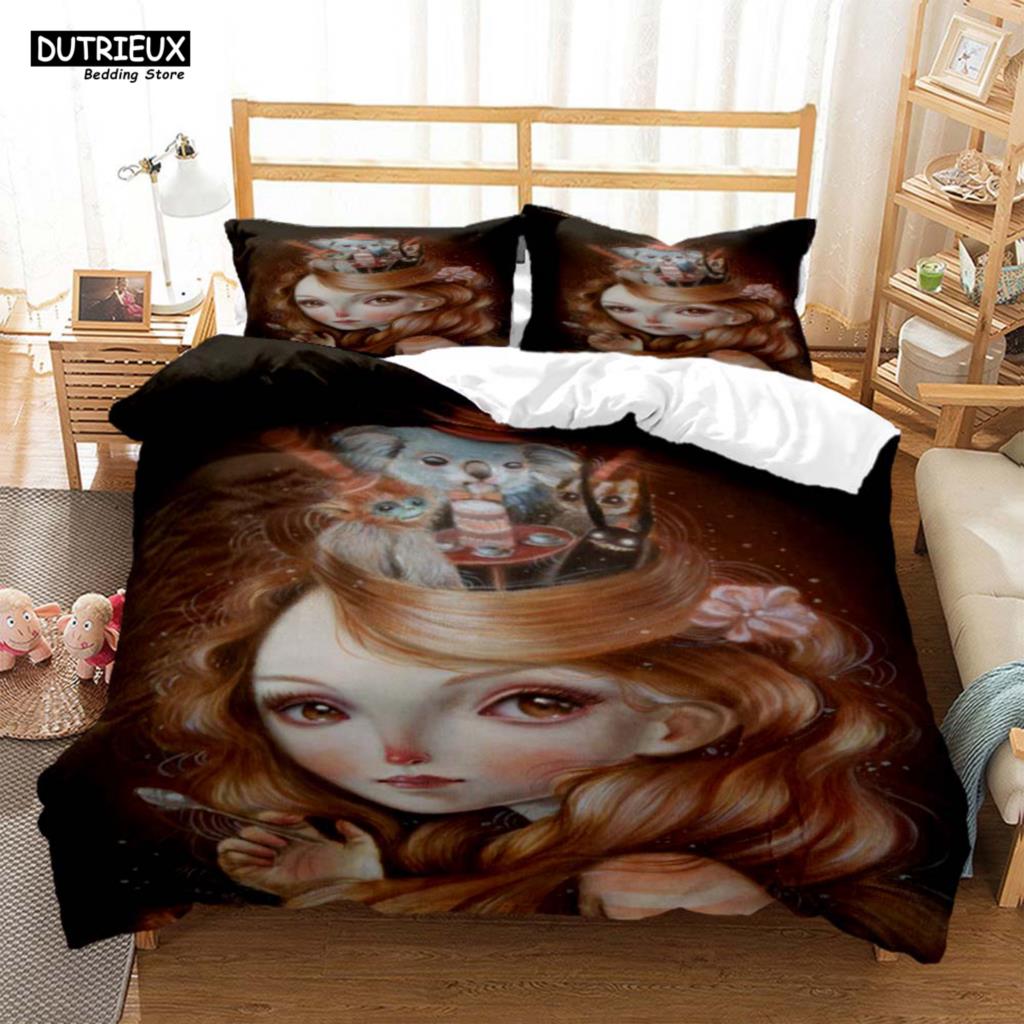 Flamingo Comforter Bedding Sets Winter Duvet Cover Sets Kids,twin Full Queen King Bedroom Set Home Textile Housse De Couette