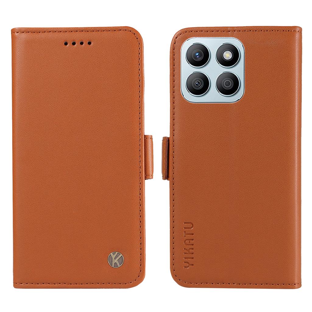 YIKATU YK-003 For Honor X8b 4G Phone Case Side Magnetic Clasp Wallet Cover