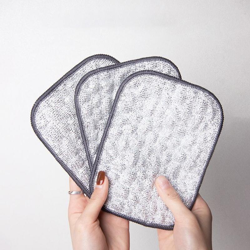 5 Stück Spülschwamm Wiederverwendbar Doppelseitig Pfanne Topf Geschirr Lappen Magische Schwämme Scheuerschwämme Haushaltsküche Badezimmer Reinigungswerkzeug