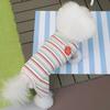 Colorful Stripes Dog Jumpsuits Cute Soft Puppy Rompers Fashion Dog Clothes