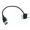 MM Male To IC Male To USB-A USB-B Micro-USB Cable for Mobile Hard Drive & Phone Data Transfer Black Copper