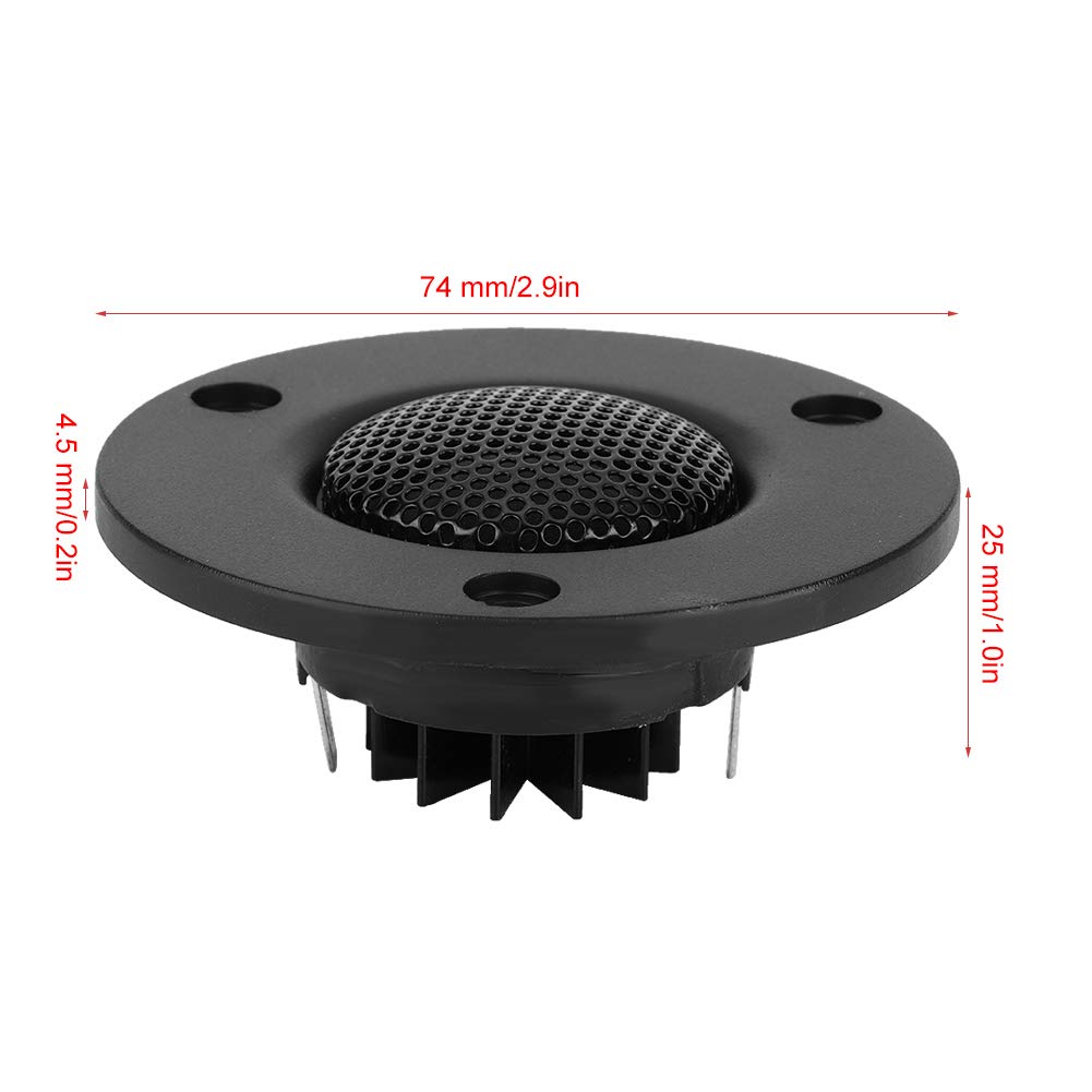 Car Speaker Tweeter, 25 Core, 25W, 91dB±3dB, ABS Material, Frequency Response F0-28KHz, Magnetic Dome