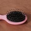 1PC Oval Boar Bristle & Nylon Hair Comb Scalp Massage Hairbrush Styling Tool for Salon Hair Care