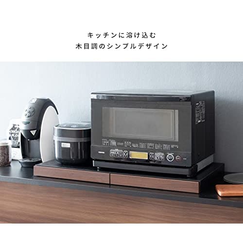 Miyatake Seisakusho Avenir Under-Microwave Tray with Full Slide Rails, Double Rail, 80cm Wide X 40cm Deep X 5cm High, TY-002 (White)