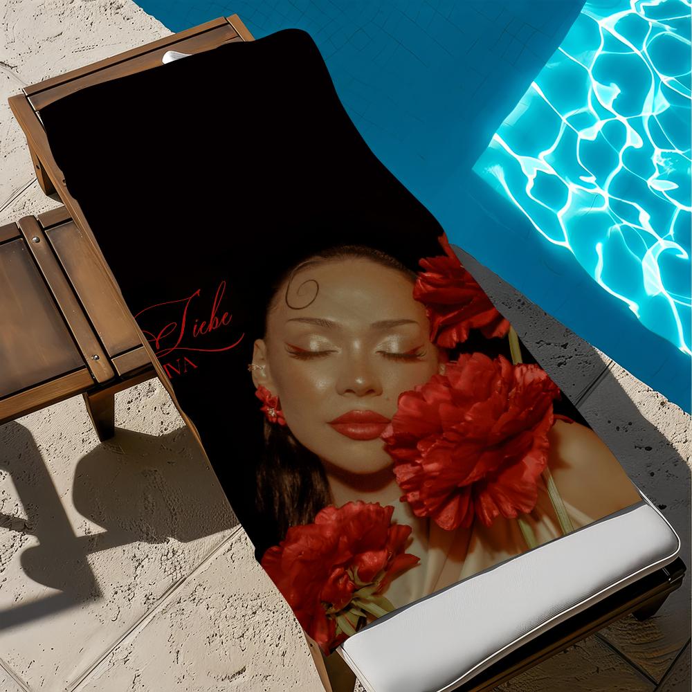 A-ayliva S-schwarzes Singer Wunder Handtuch Strand Schnelltrocknend Weich H-herz Pool Handtücher Geschenk für Reise Fitnessstudio Dusche Camping Sport