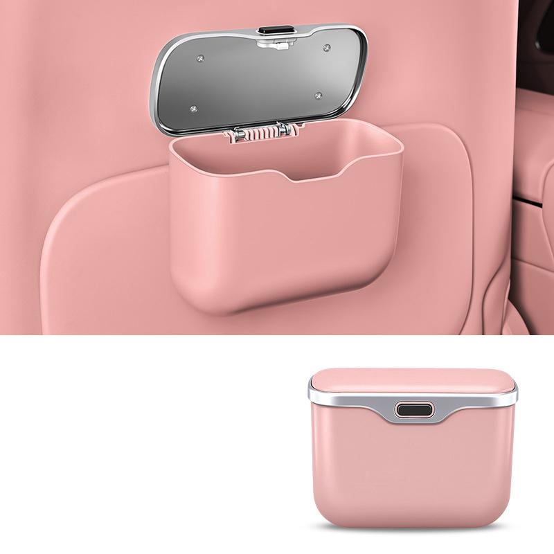 Multifunctional Car Trash Can Hangable Storage Solution Ideal for a Clean and Clutter-free Car Interior