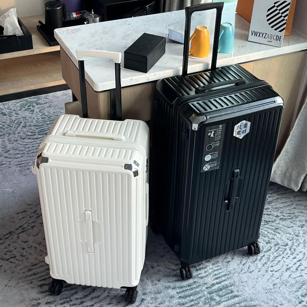 Extra Large Antibacterial 5-Wheel Trolley Suitcase with Combo Lock