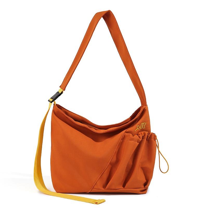 

Нишевая повседневная сумка женская большой вместимости летняя новая сумка-тоут для поездок на работу студенческая сумка-мессенджер для занятий оранжевый