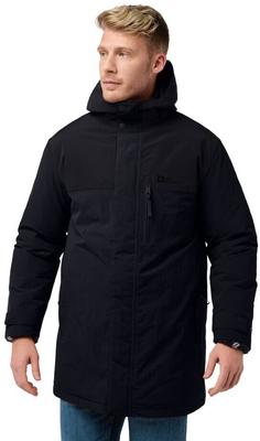 Winter Jacket Jack Wolfskin Gletschersee Parka M Black