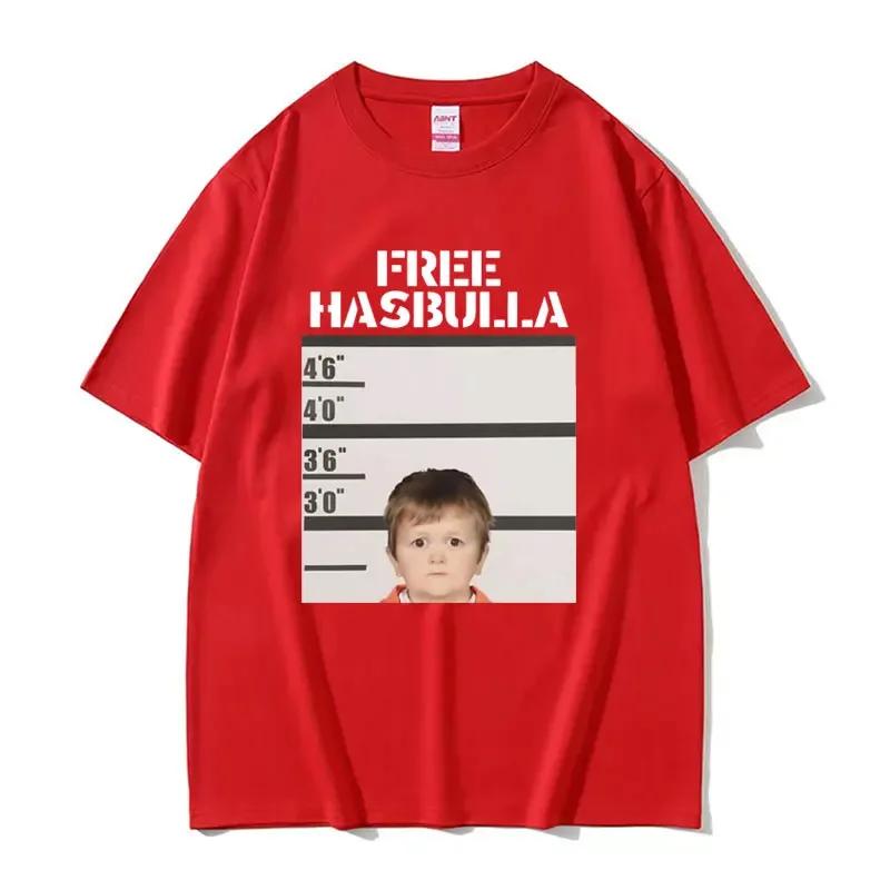 Funny Hasbulla Meme Pattern Tshirt For Unisex Fashionable And Casual Oversized Tshirt Short Sleeved Tshirt Street Wear