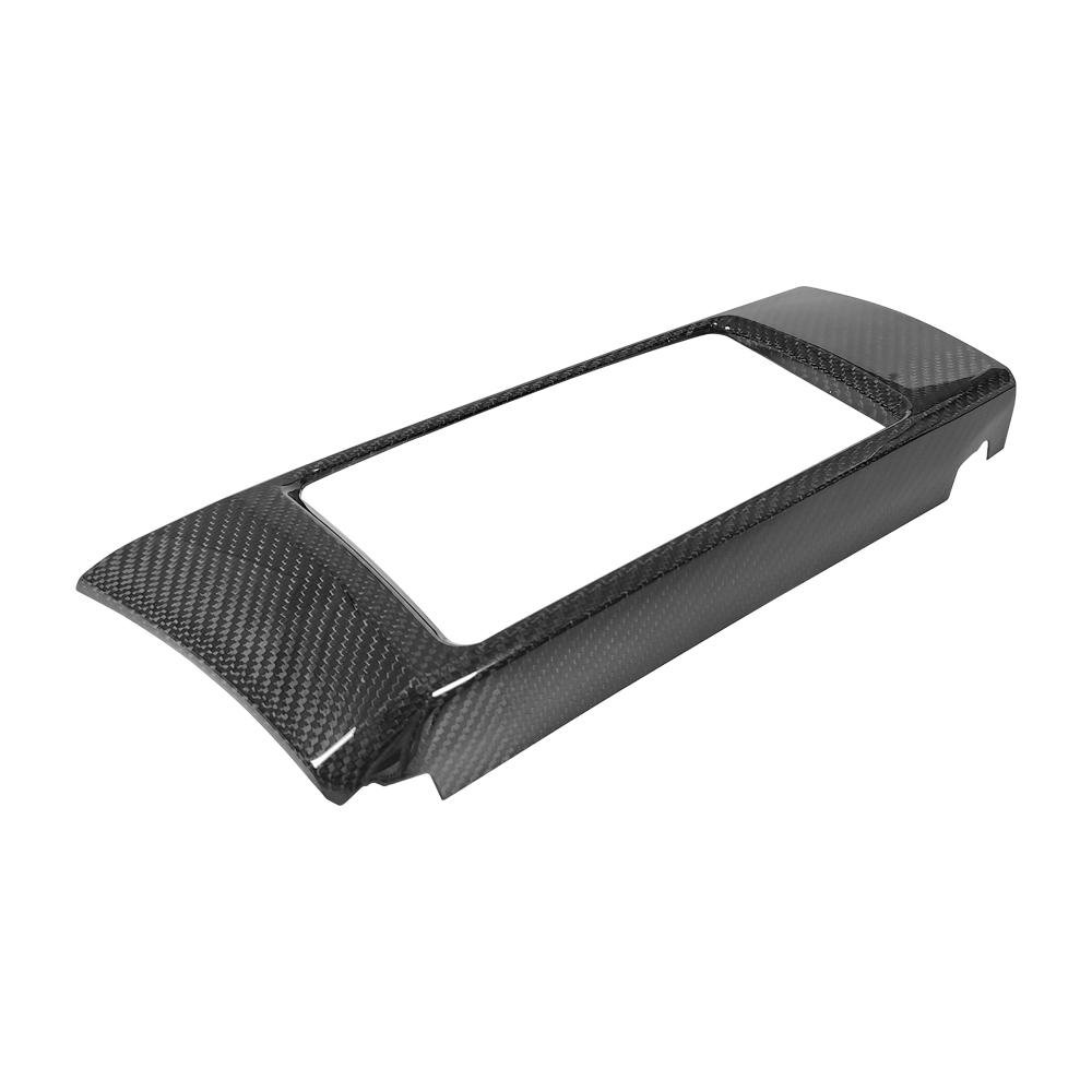 Real Carbon Fiber Console Central CD Player Cover Trim Panel Frame For Toyota GT86 For Subaru BRZ 2012-2020