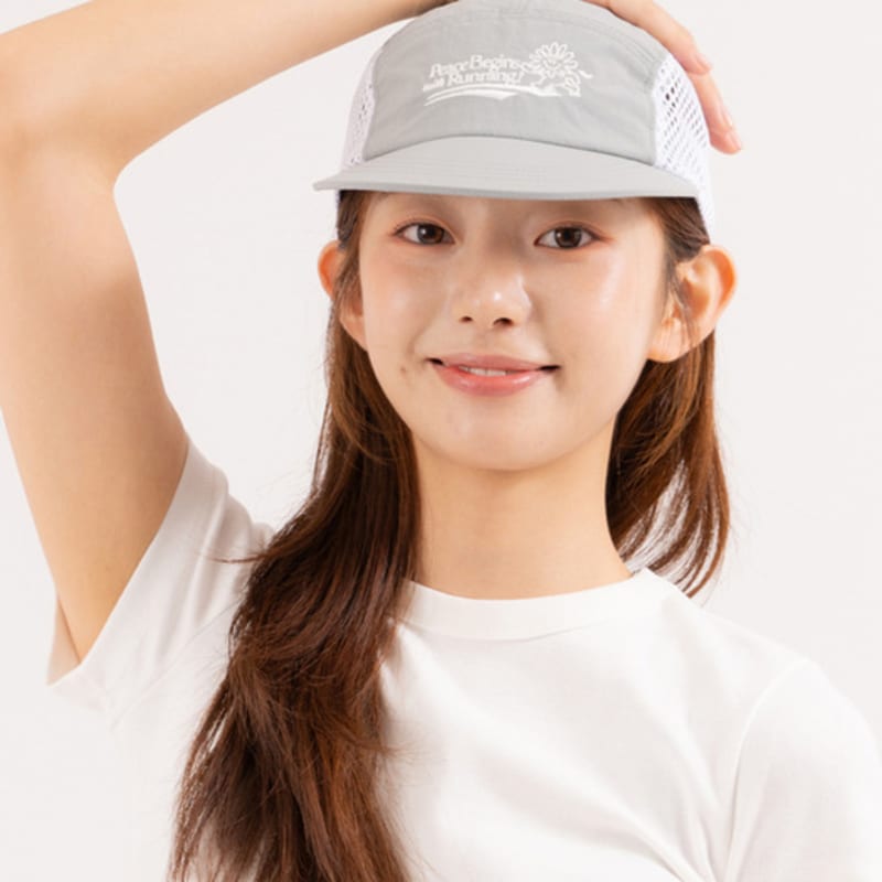 

BIGWAVE COLLECTIVE PEACE RUNNERS CAP (GRAY) FREE