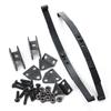 AXSPEED Black Hard Leaf Spring Suspension Stainless Steel Bar for D90 1/10 RC Crawler Car Truck Model Upgrade Parts