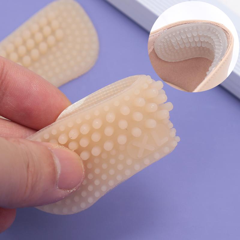 Upgrade Silicone Heel Stickers Heels Grips for Women Men Anti Slip Heel Cushions Non-Slip Inserts Pads Foot Heel Care Protector
