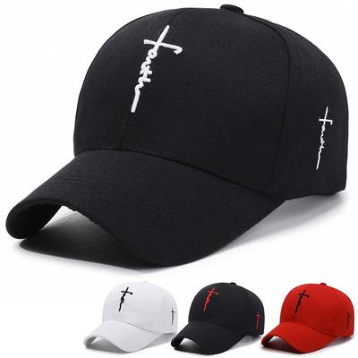 Men's Embroidered Cross Baseball Cap: Duckbill Design for All Seasons