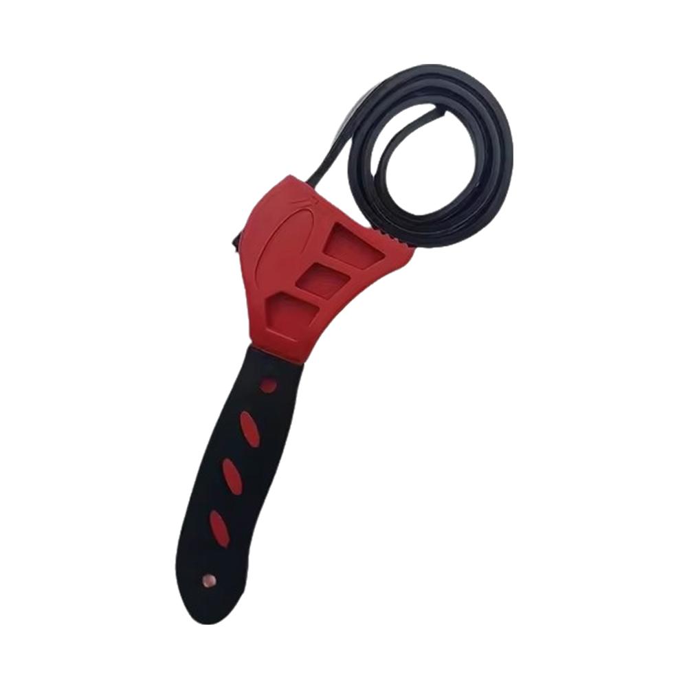 6inch Adjustable Belt Wrench Car Oil Filter Puller Strap Chain Disassembly Wrench Opener Strap M3F2