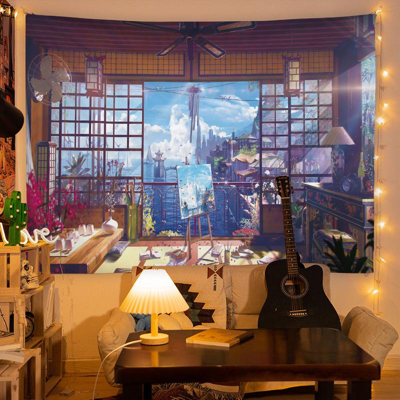 INS Style Bedroom & Dormitory Wall Hanging Cloth – Canvas Poster Decor