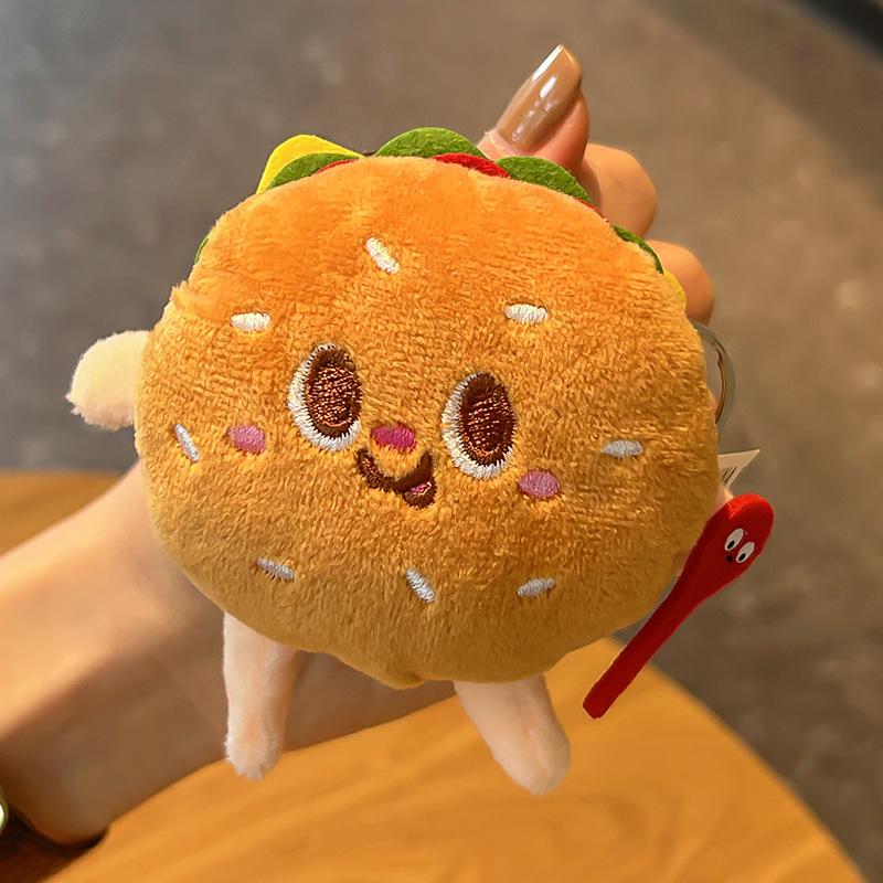 

Очаровательный набор брелоков-подвесок в виде бургера и картошки фри