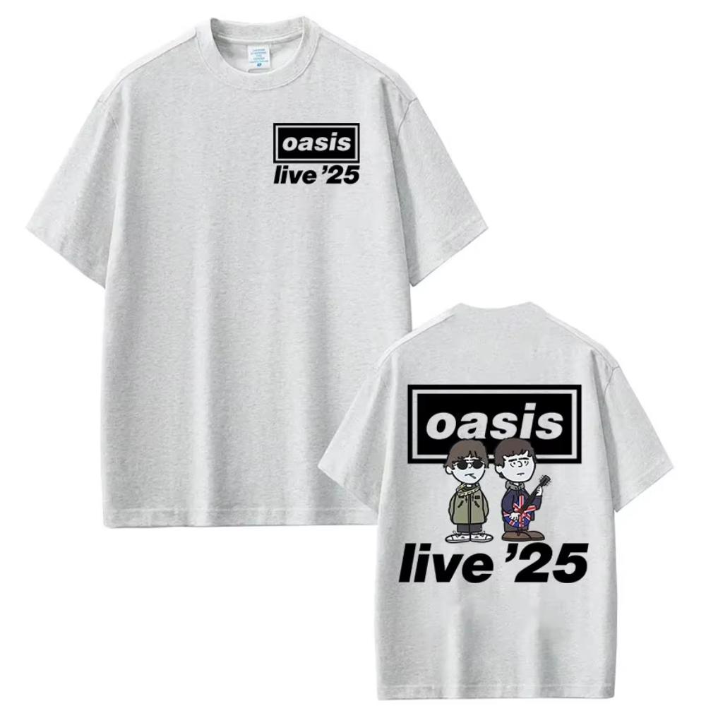 

Rock Band O-Oasis Live 25 Tour T Shirt Men s Women Cartoon Vintage Oversized T-shirts High Quality Cotton Short Sleeve T-shirts 4XL