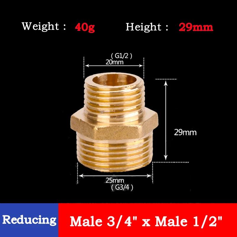 10pcs Brass Pipe Fitting Female Male Movable Joint/Plug/Cap Blocking/Reducing Bushing PipeJoint Adapter 1/2" Thread