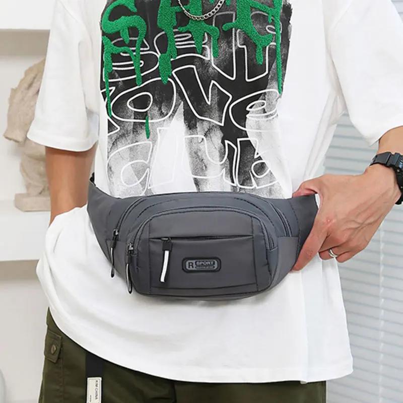 Men's/Women's Waist Bag Large Capacity Multi Functional Crossbody Bag Wear Resistant And Waterproof Sports Outdoor Leisure Running Phone Bag