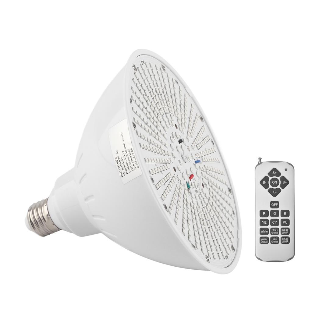 12V 40W LED Pool Light E26 RGB Color Changing Pool Light Bulb with Remote Control