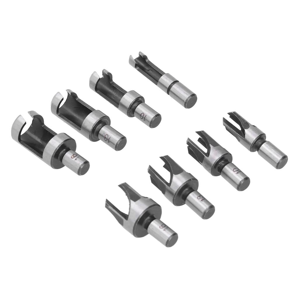8 Stück Holzstopfenbohrer Fräser Kohlenstoffstahl Industriell Fass Klauentyp Langlebiger Holzschneider für