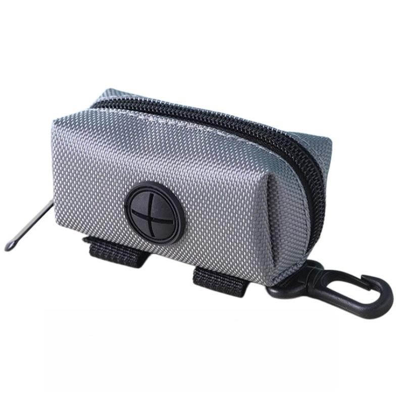 1pc Pet Waste Bag Dispenser Oxford Portable Outdoor Dog Poop Bag Holder Storage Case Container