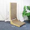 Large L-Shaped Wall-Mounted Cat Scratching Board and Bed Combo