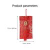 New Year Red Packet Fabric Money Holder Storage Pouch Red Satin for Wedding Festival 4Pcs