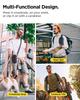 Spigen Klasden KD400 Shoulder Bag for Perfect for Everyday Outdoor and Black Smartphones, Use, Activities, Travel, (AFA07132)