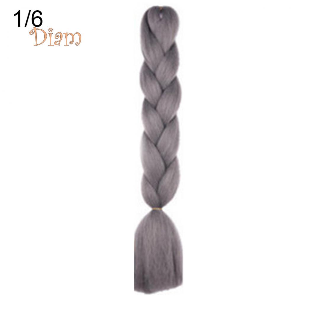 

DIAMO Женские Джамбо крючком Плетение Омбре Цвет Синтетические наращивания волос Канекалон 1/6