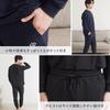 [Luanna Jenna] [ Colantotte ] pajamas relaxing wear sweatshirt top and bottom set men's ladies room wear present gift (JP, alphabet, M, Navy (men's