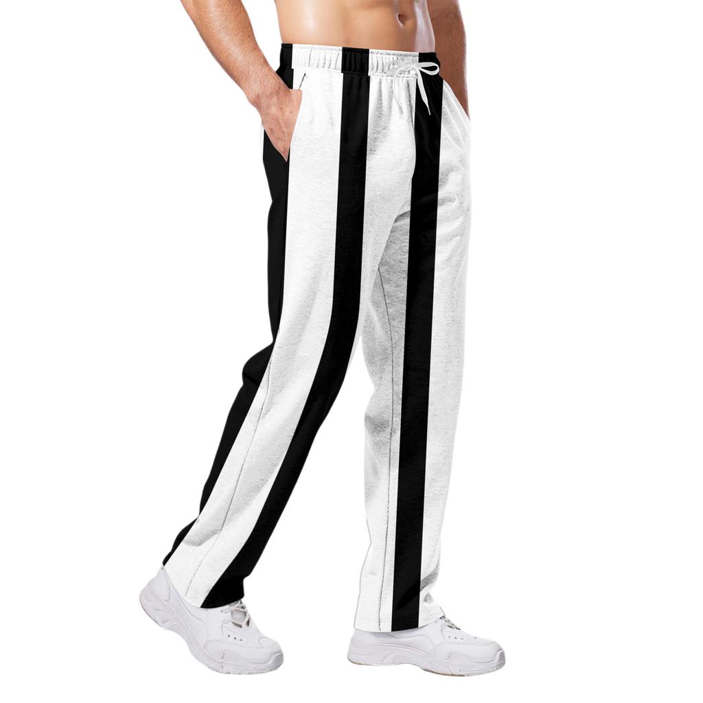Men's Relaxed-Fit Casual Sweatpants With Stretch Waistband And Drawstring Yoga Pants