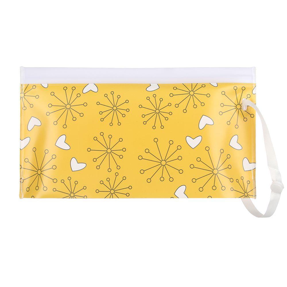 1pcs Fashion Cute Snap-Strap Flip Cover Carrying Case Portable Wet Wipes Bag Cosmetic Pouch Stroller Accessories Tissue Box