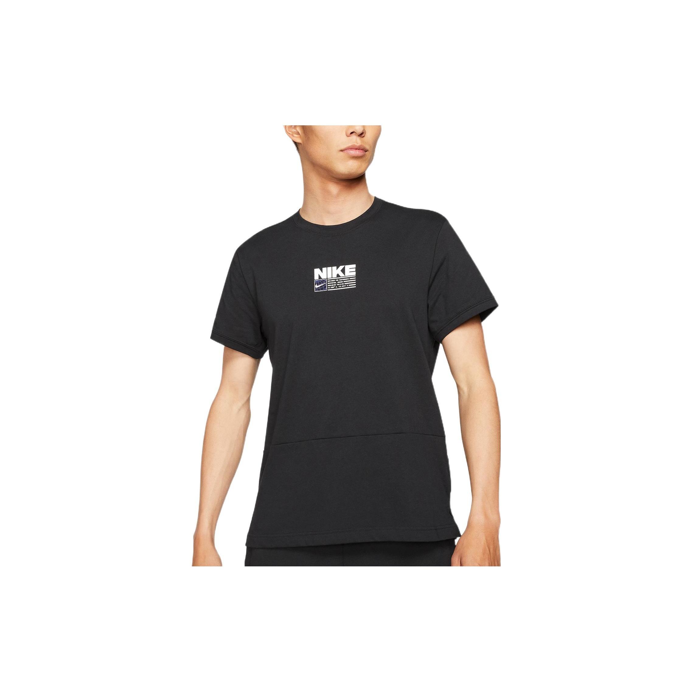 Men s Nike Minimalistic Alphabet Logo Printing Casual Short Sleeve Black T-Shirt CZ2575-010 M