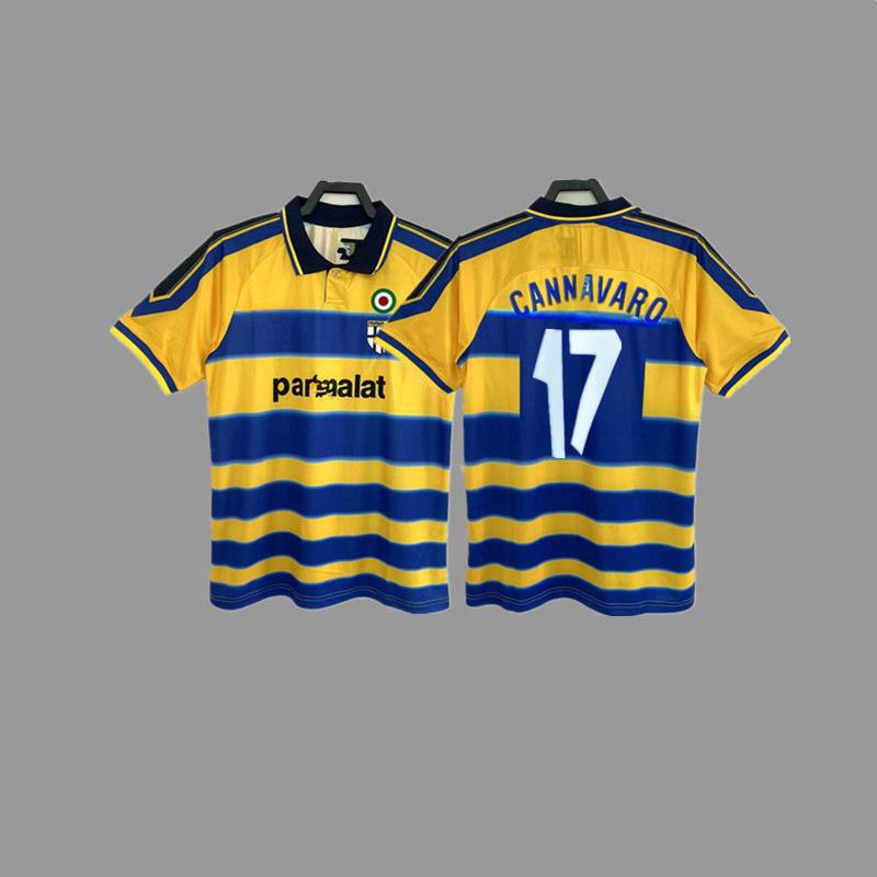 Parma Retro Trikot Fußballtrikot Klassisch Nostalgisch Zola Cannavaro Buffon Gilardino Trikot