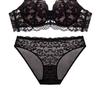 French Lace Embroidered Sexy Underwear Women's Small Breasts Gather and Top Support, Secondary Breasts, Anti-sagging Bra Cover Set