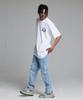 CREAM SODA LAB [2Pack] Usa Basketball Small Logo Short Sleeve T-Shirt Black (White) White (Black)