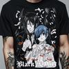 Unisex Black Butler Anime Shirt, Ciel Phantomhive & Sebastian Shirt, Toboso Yana, Japanese Anime Graphic Tee Kuroshitsuji Manga Gift T-Shirt