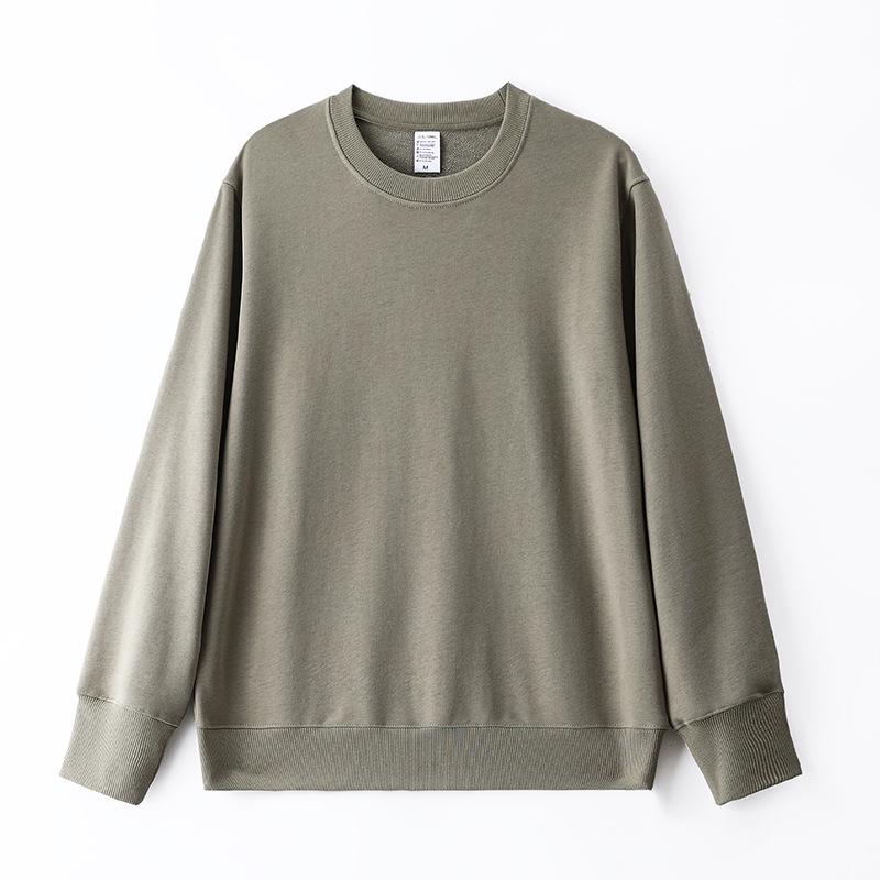 Customized 340g Heavyweight Double Ply Round Neck Sweatshirt - Soft, Skin-Friendly Sports Top Medium