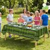 Einweg-Fußball-Thema Tischdecke Plastik-Fußball-Banner Fußball-Tischabdeckung Tischdekoration