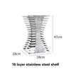 Stainless Steel Display Stand Cafeteria Display Tea Break Dessert Display Wedding Banquet and Cocktail Party Decorations Molds