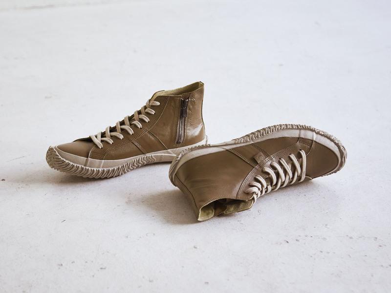 Spingle Handmade Kangaroo Leather Sneakers Spm-443 Dark Gray