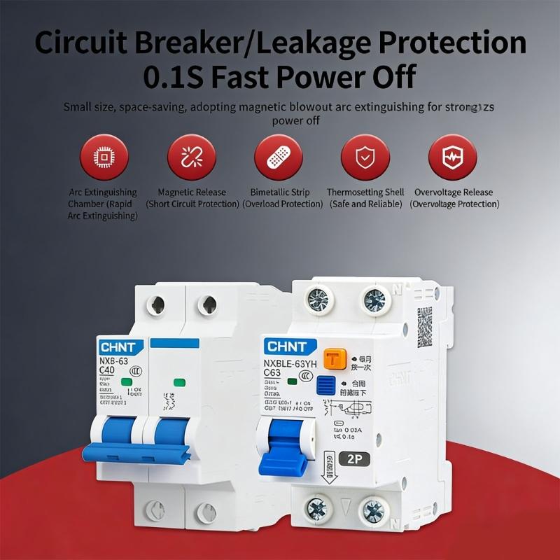 Water Resistant Mounted Electrical Distribution Box With HT5 2P 32A Current Monitor For Indoor Outdoor Usage